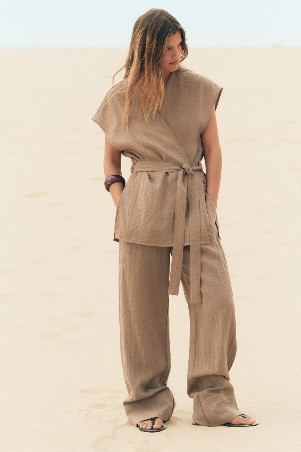 PYJAMA-STYLE TROUSERS - Zara фото 15
