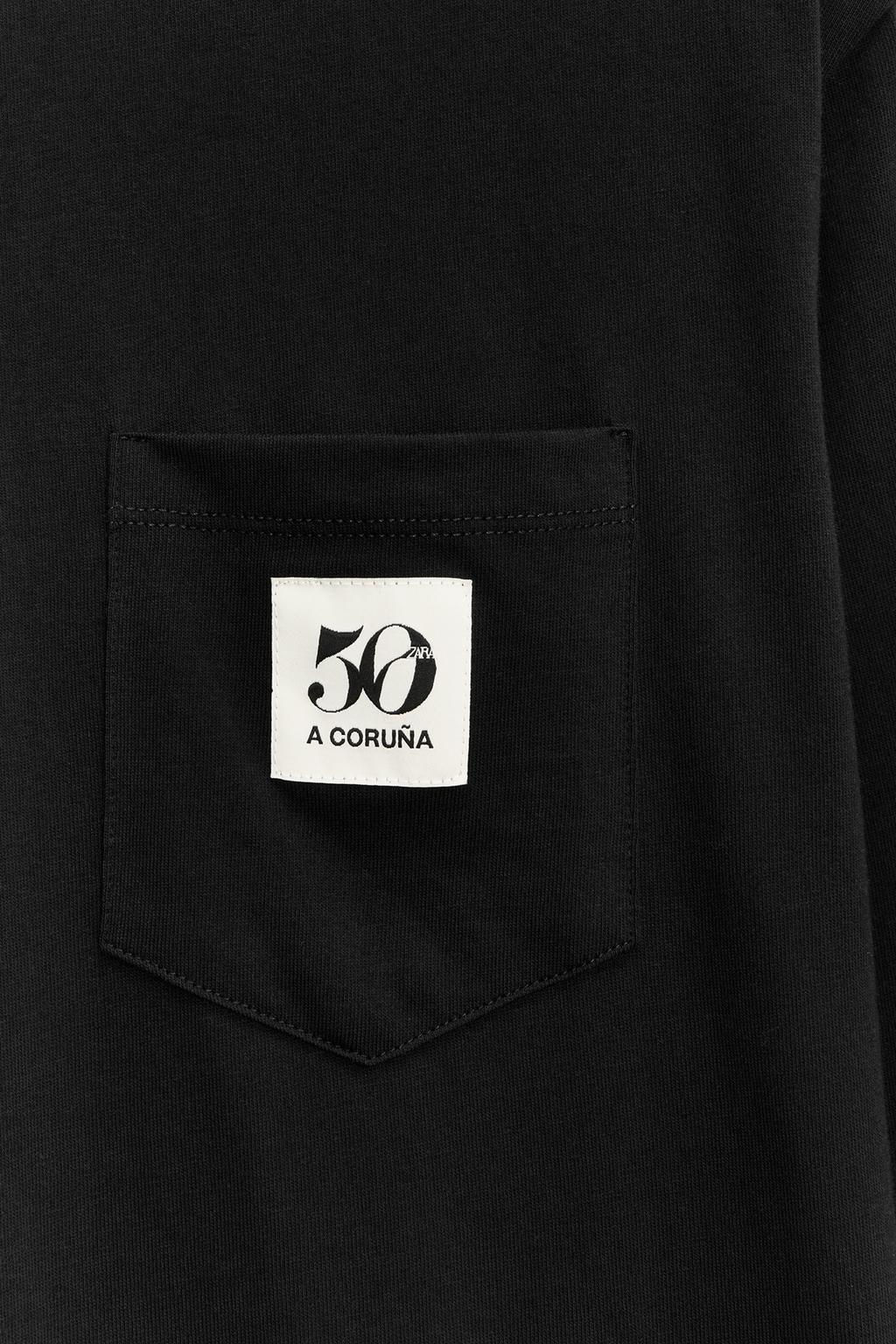 50TH ANNIVERSARY POCKET PATCH T-SHIRT - Zara фото 3