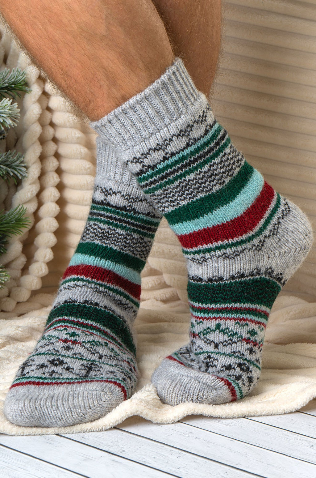 Мужские шерстяные носки Happyfox