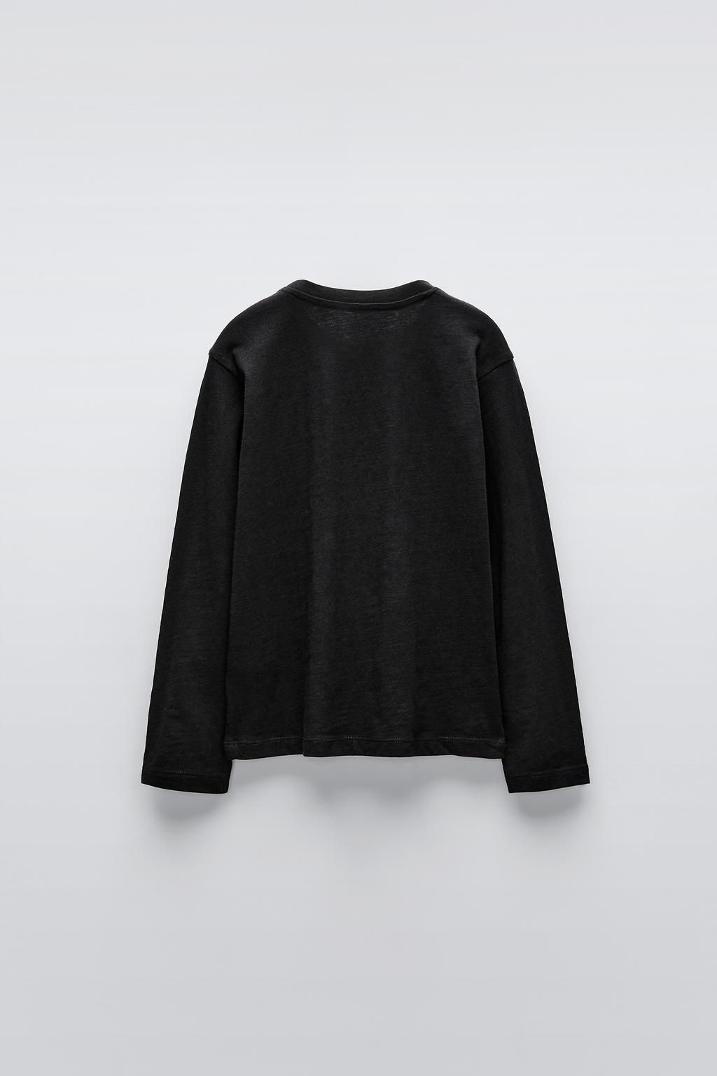 2LI UZUN KOLLU DUZ RENK T-SHIRT PAKETI - Zara фото 3