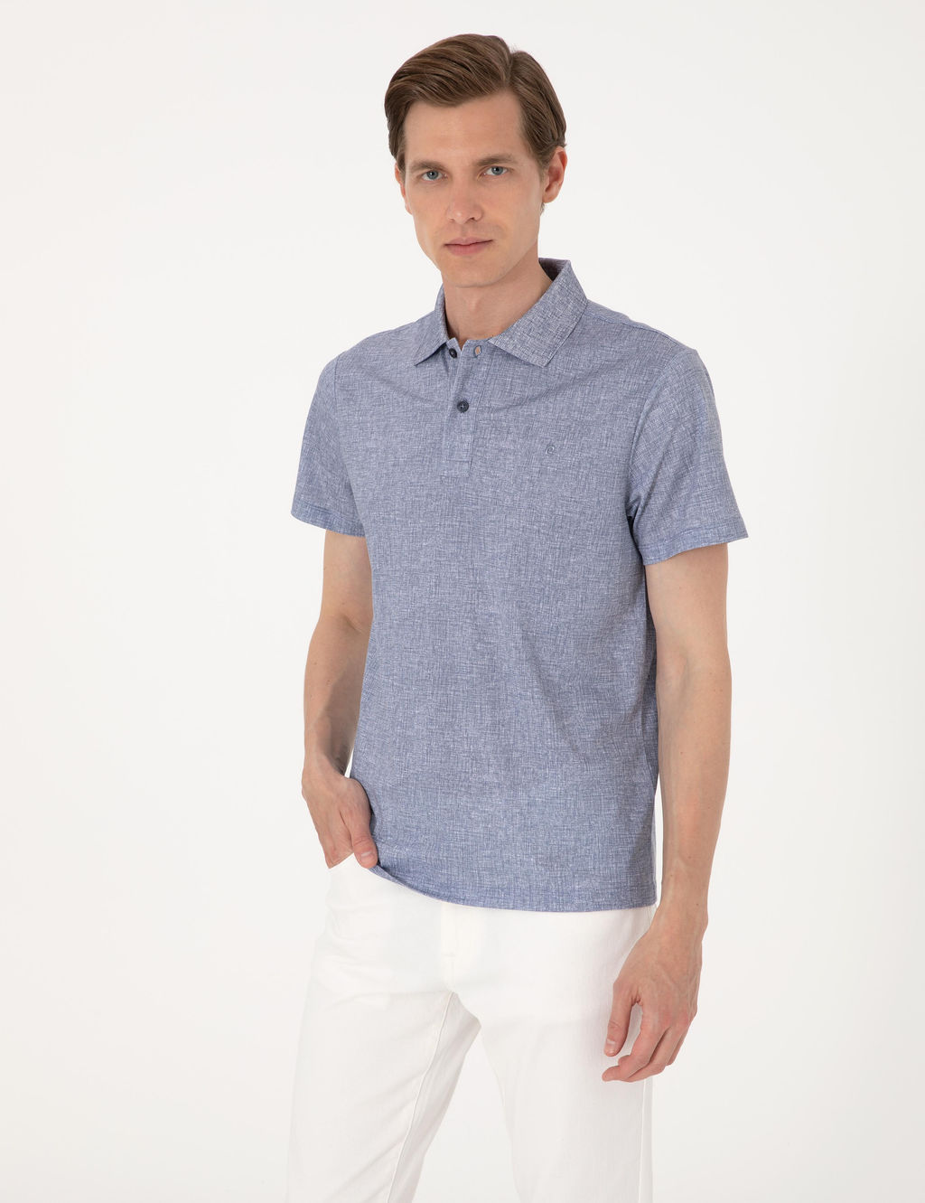 Lacivert Slim Fit Ti__rt
