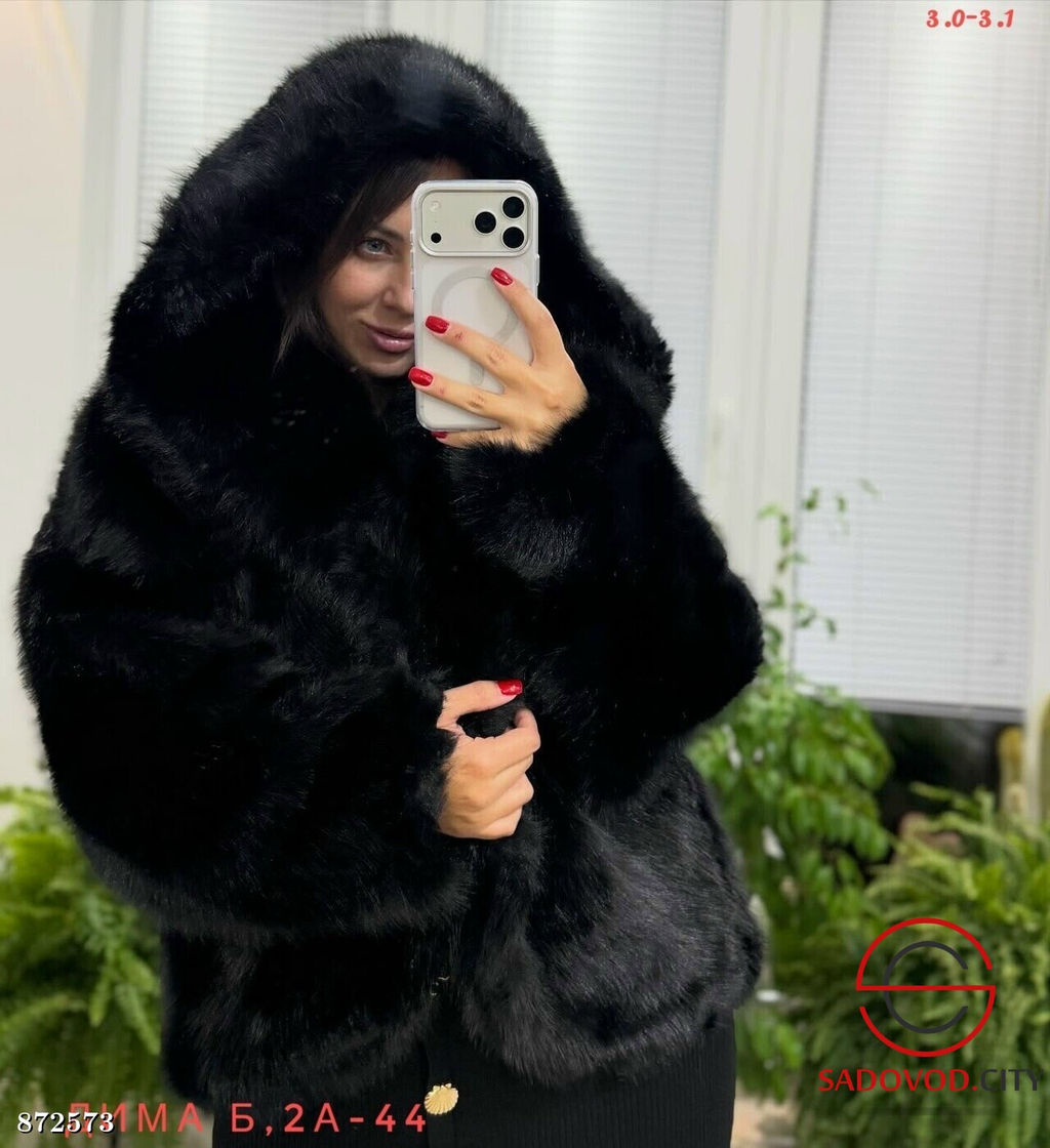 Шуба женская из искусственного меха - Fiona фото 3