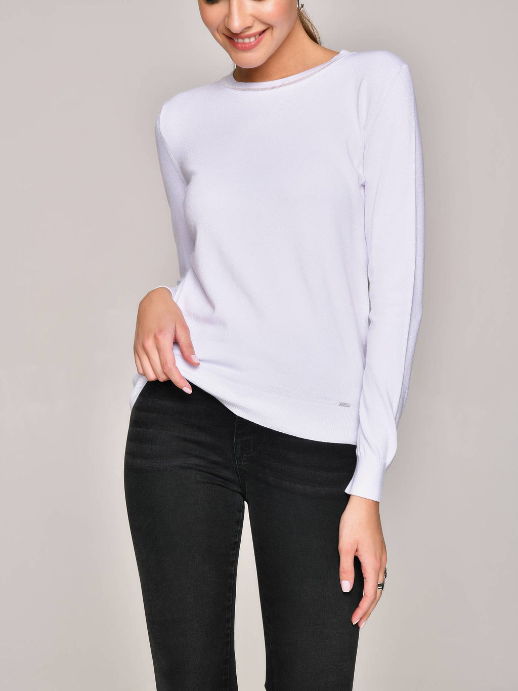 CONTE Джемпер из пряжи с вискозой LDK 097 optical white