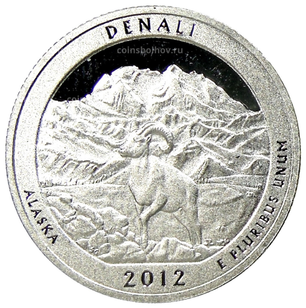 1/4 доллара (25 центов) 2012 года S США Национальные парки № 15  Денали