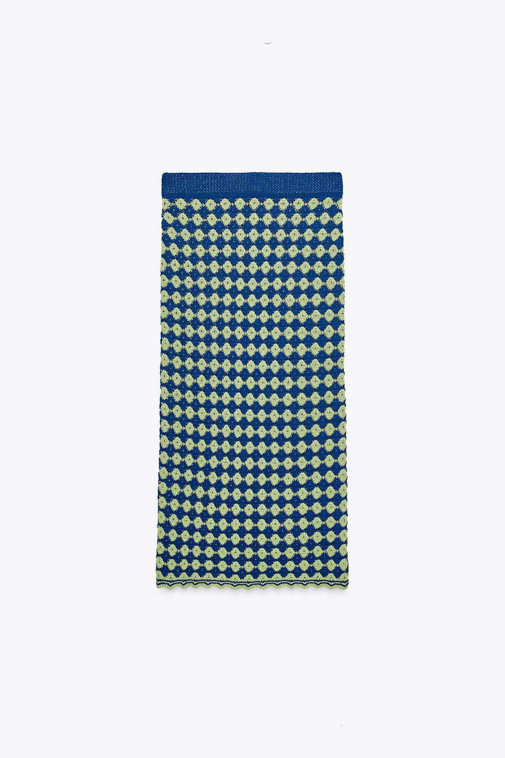 STRUCTURED KNIT SKIRT - Zara фото 6