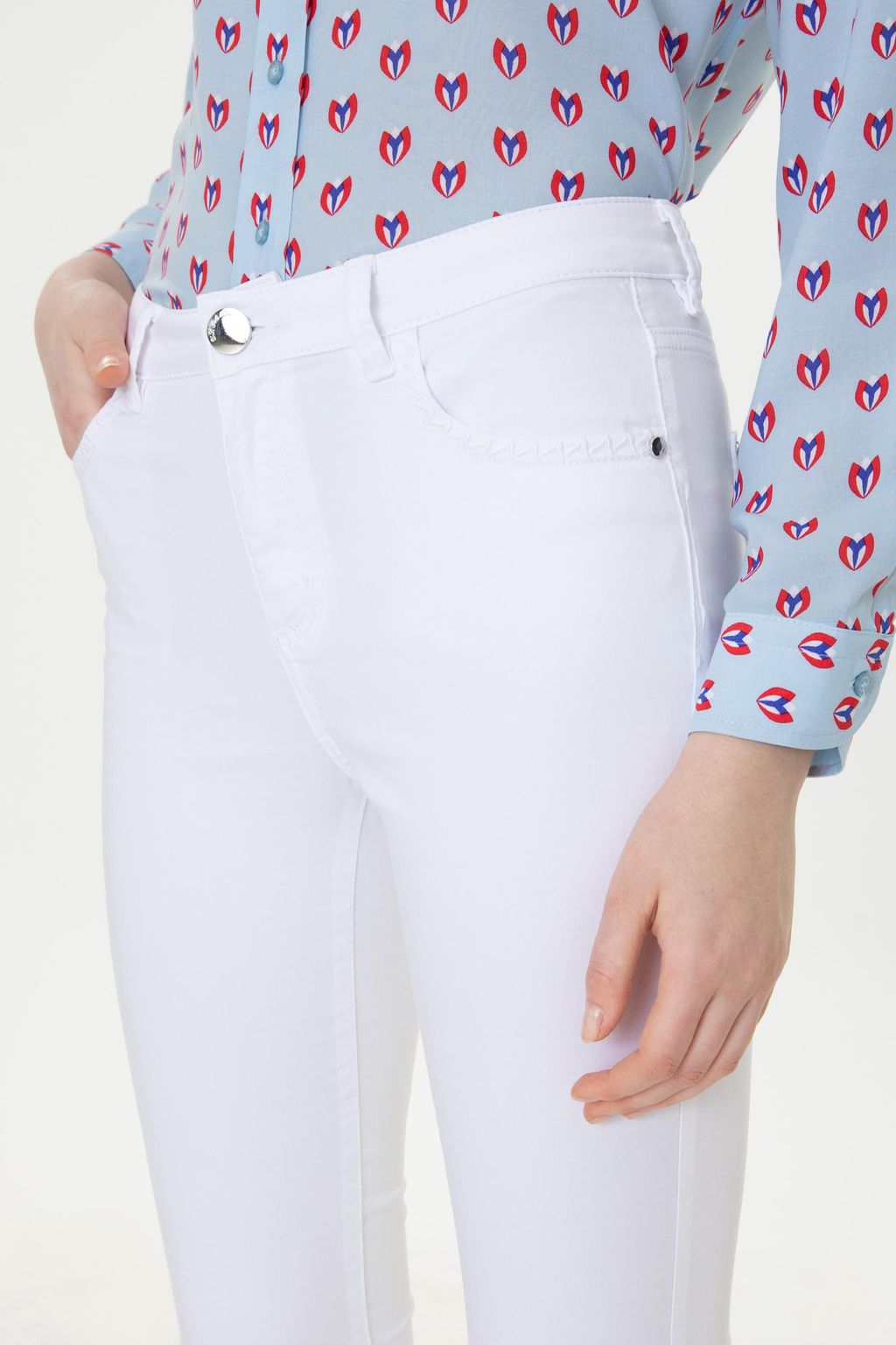 U. S. Polo Assn Женские белые брюки - U.s. polo assn фото 5