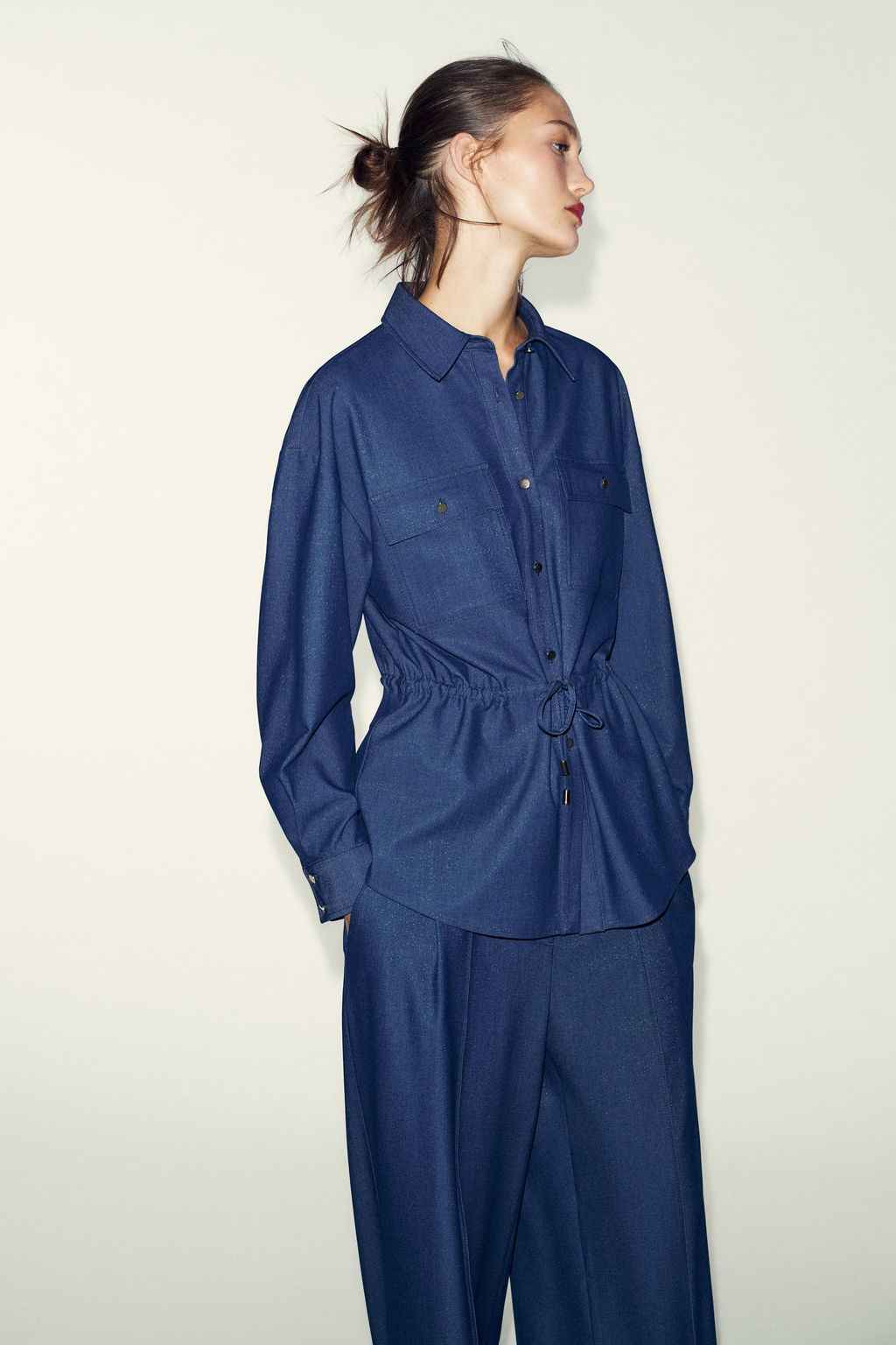 WIDE-LEG TROUSERS WITH DARTS - Zara фото 6