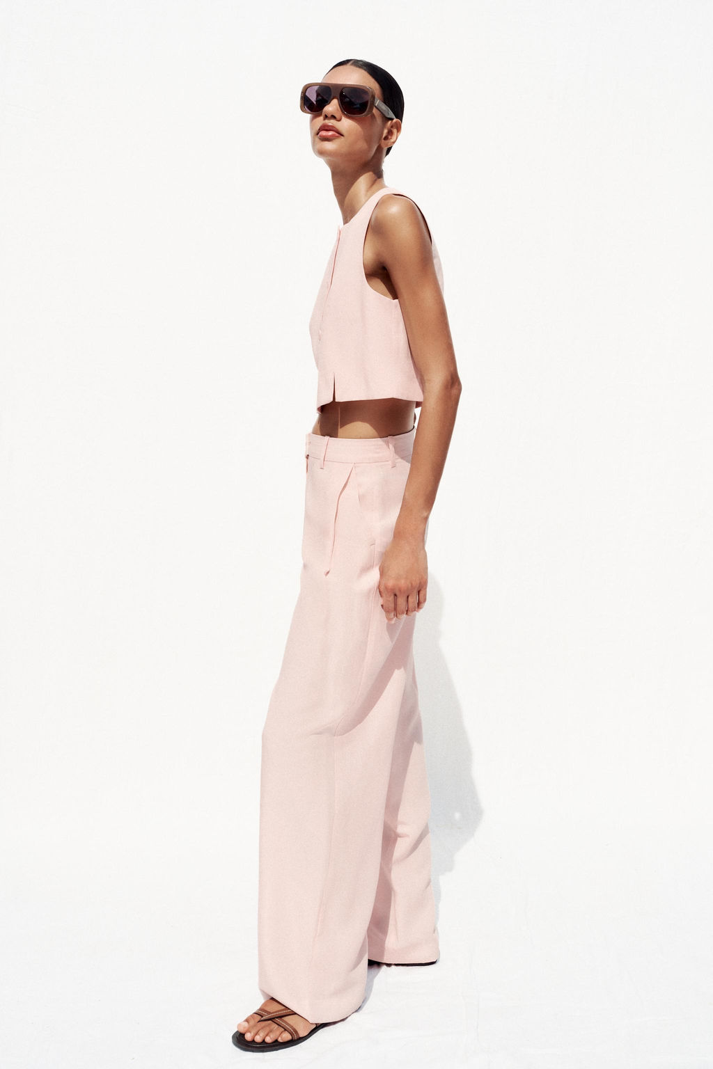 WIDE-LEG TROUSERS WITH DARTS - Zara фото 15