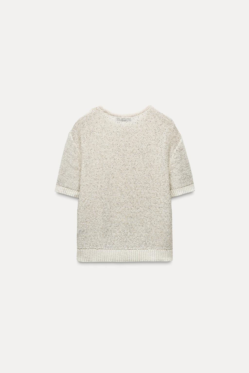 SEQUINNED KNIT TOP - Zara фото 9