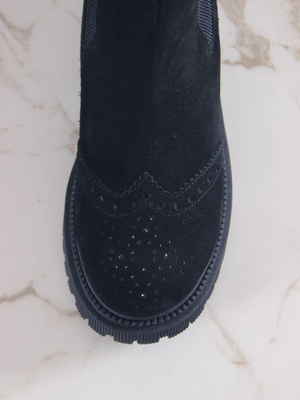 Челси 360.P.taskanabl.Черная замша/шерсть