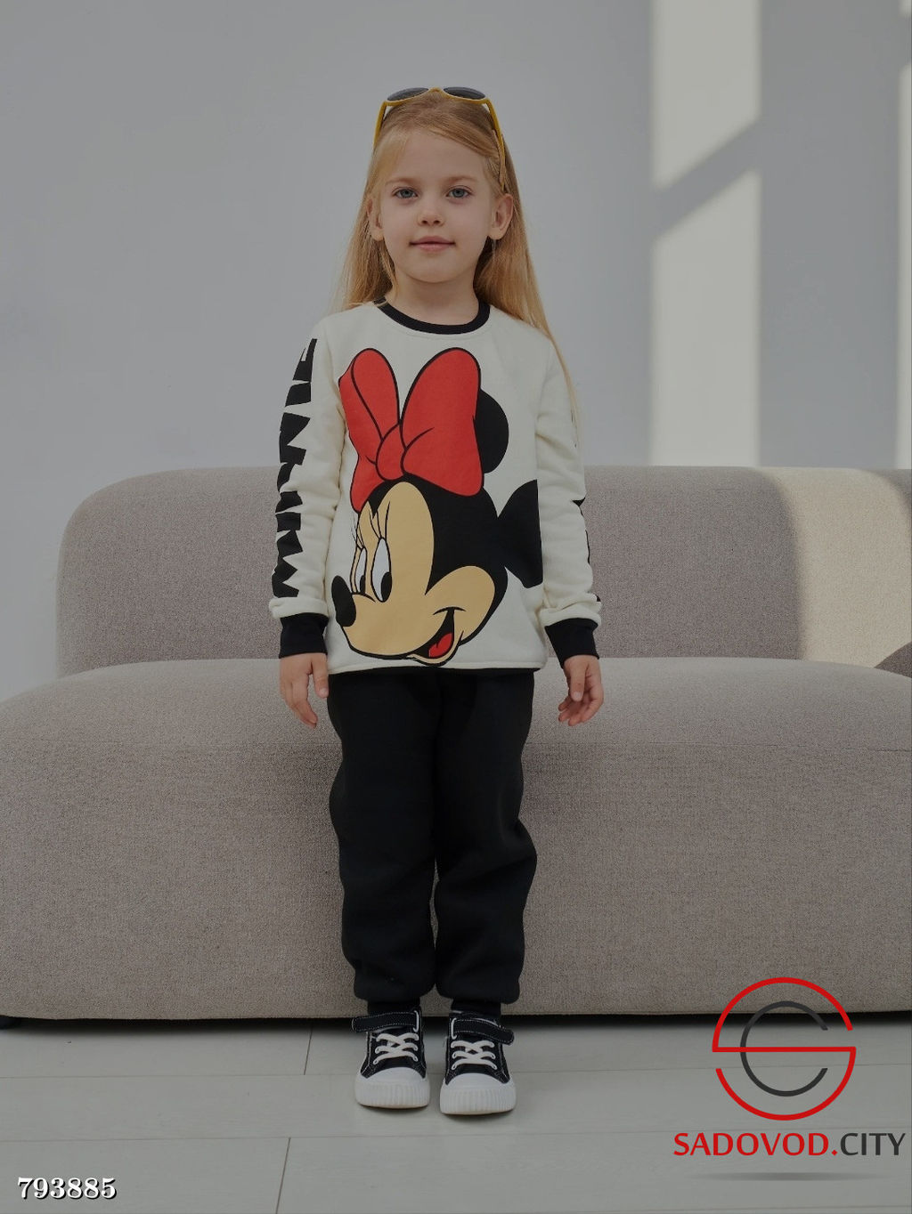 Костюм двойка для девочки из 3х-нитки хлопка с начесом - Bruno фото 13