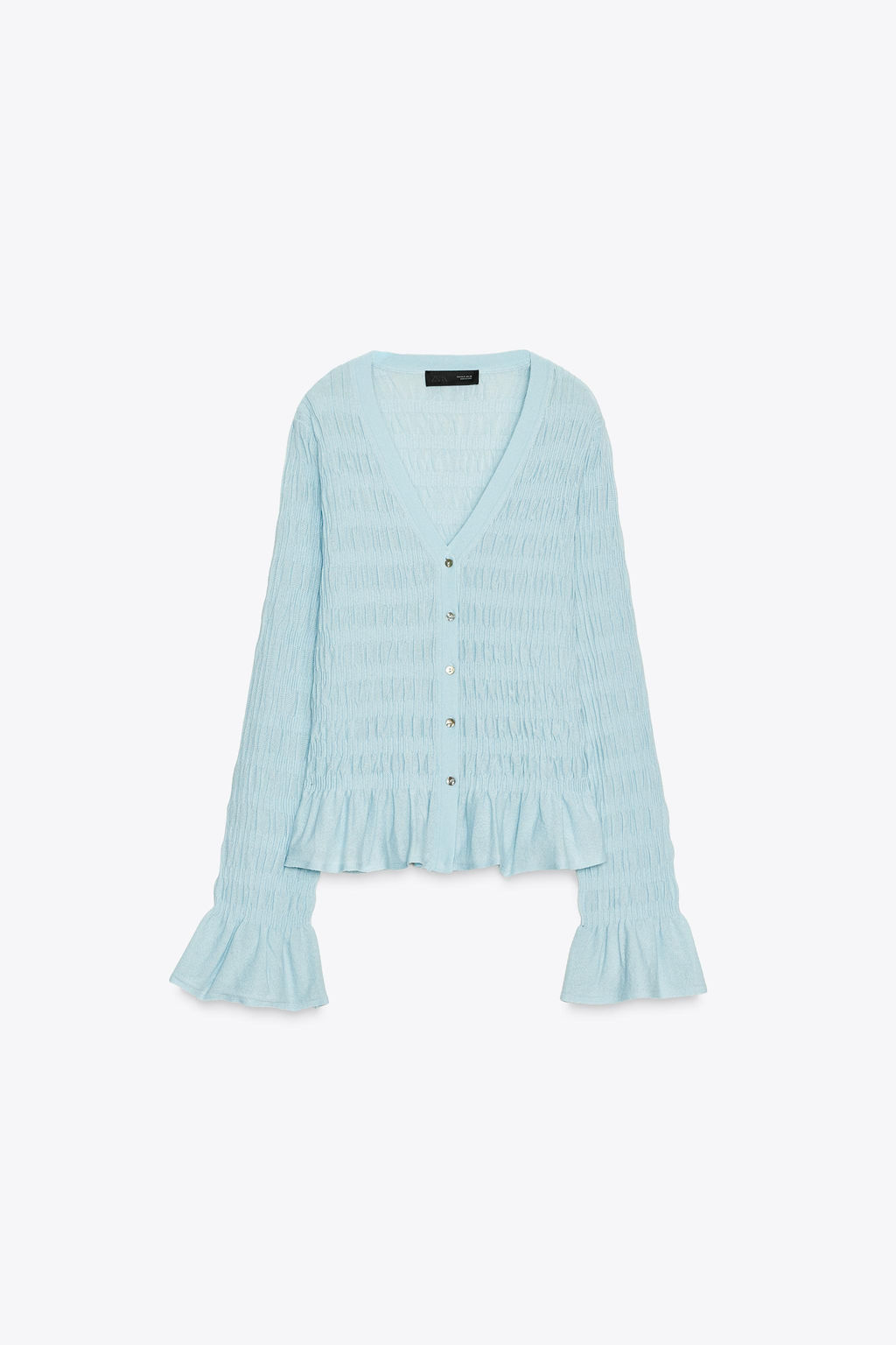 GATHERED KNIT CARDIGAN - Zara фото 6