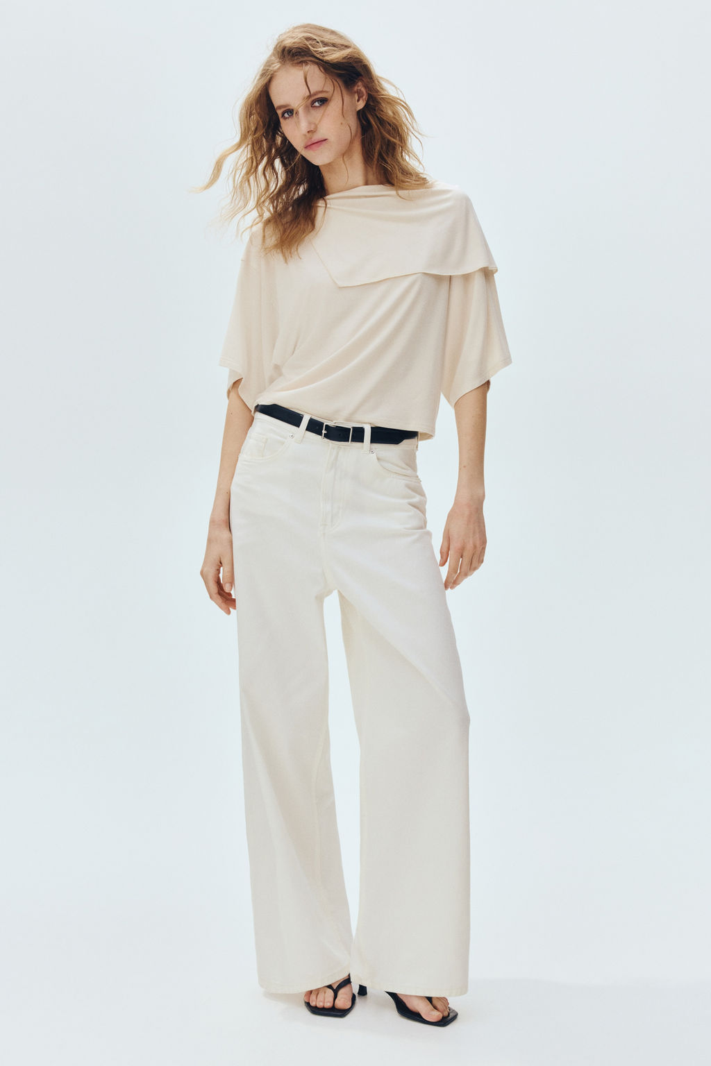 Cape-detail jersey top - H&m фото 5