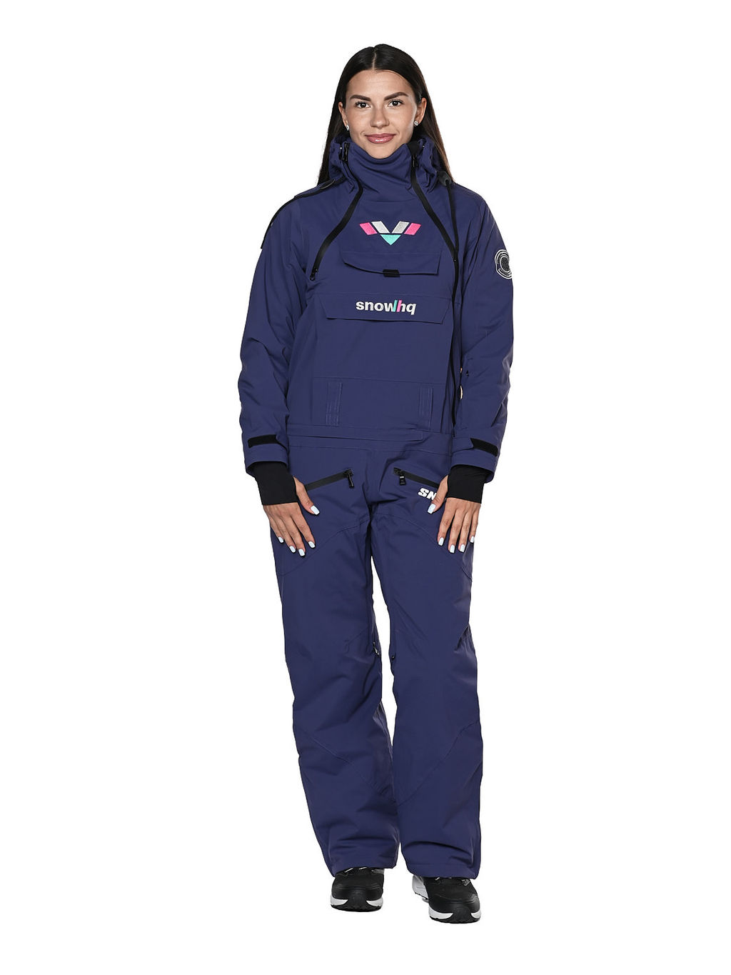 Комбинезон BB-0209 Черный - Snow headquarter фото 11
