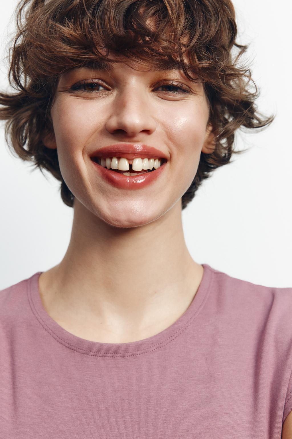 COTTON MODAL CROPPED T-SHIRT - Zara фото 20