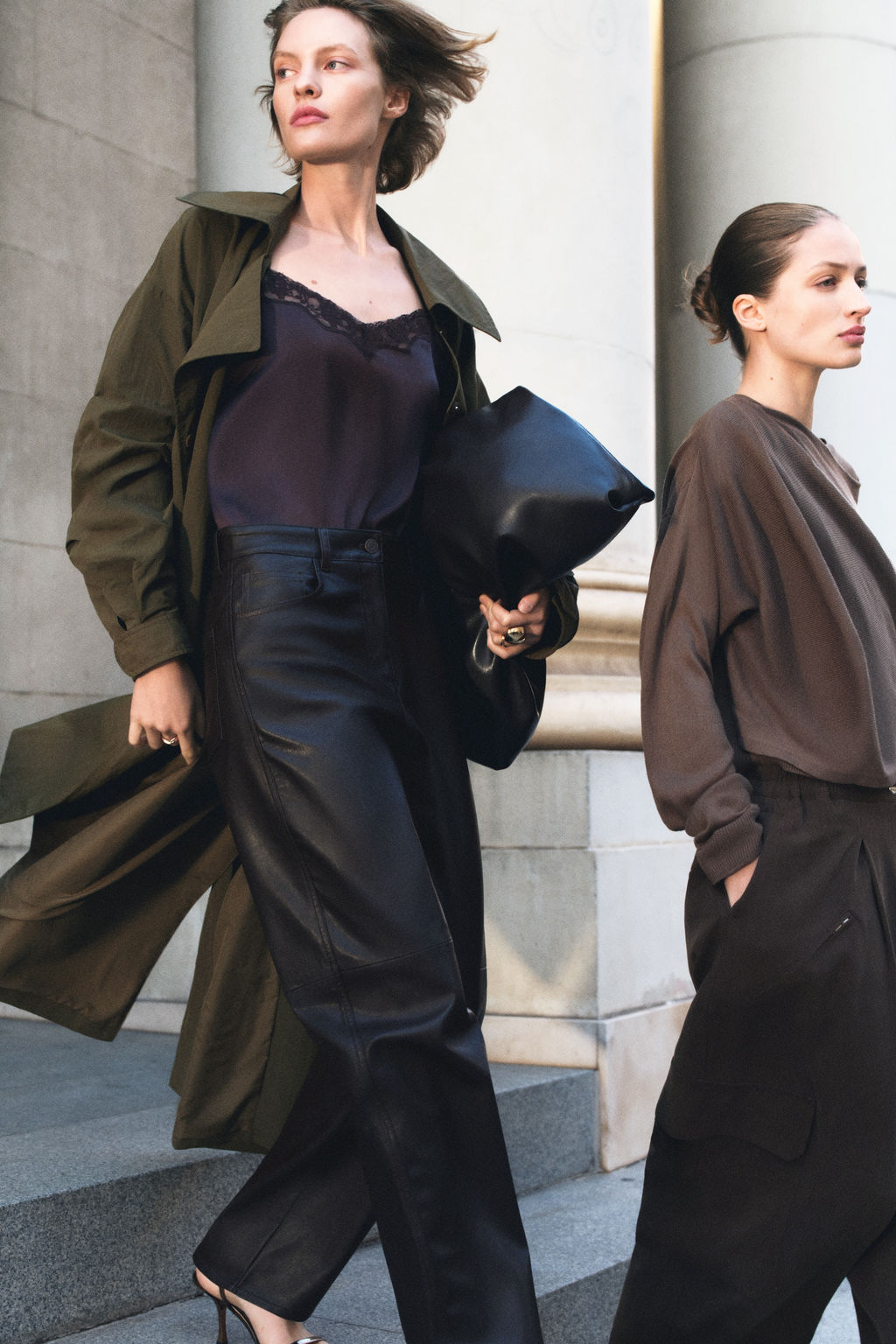 Pantal?n revestido con pernera barrel - H&m фото 2
