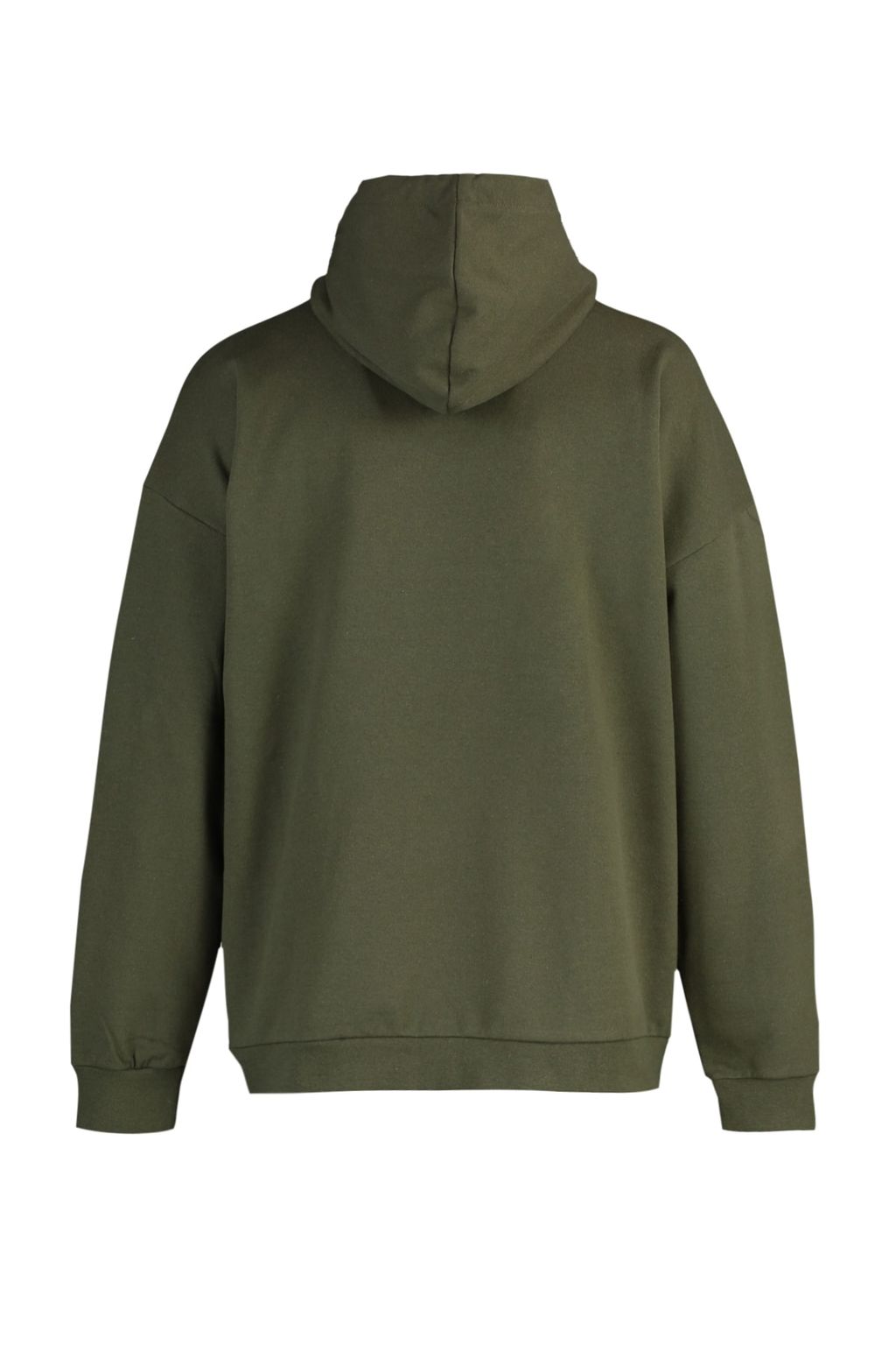 Haki Oversize/Genis Kesim Kapusonlu Ici Polar/S?cak Tutan Sweatshirt TMNAW23SW00195