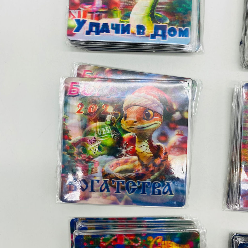 Магнит новогодний с пожеланием 60 шт в уп (арт. M-1) - Ип лебедев о.ю фото 5