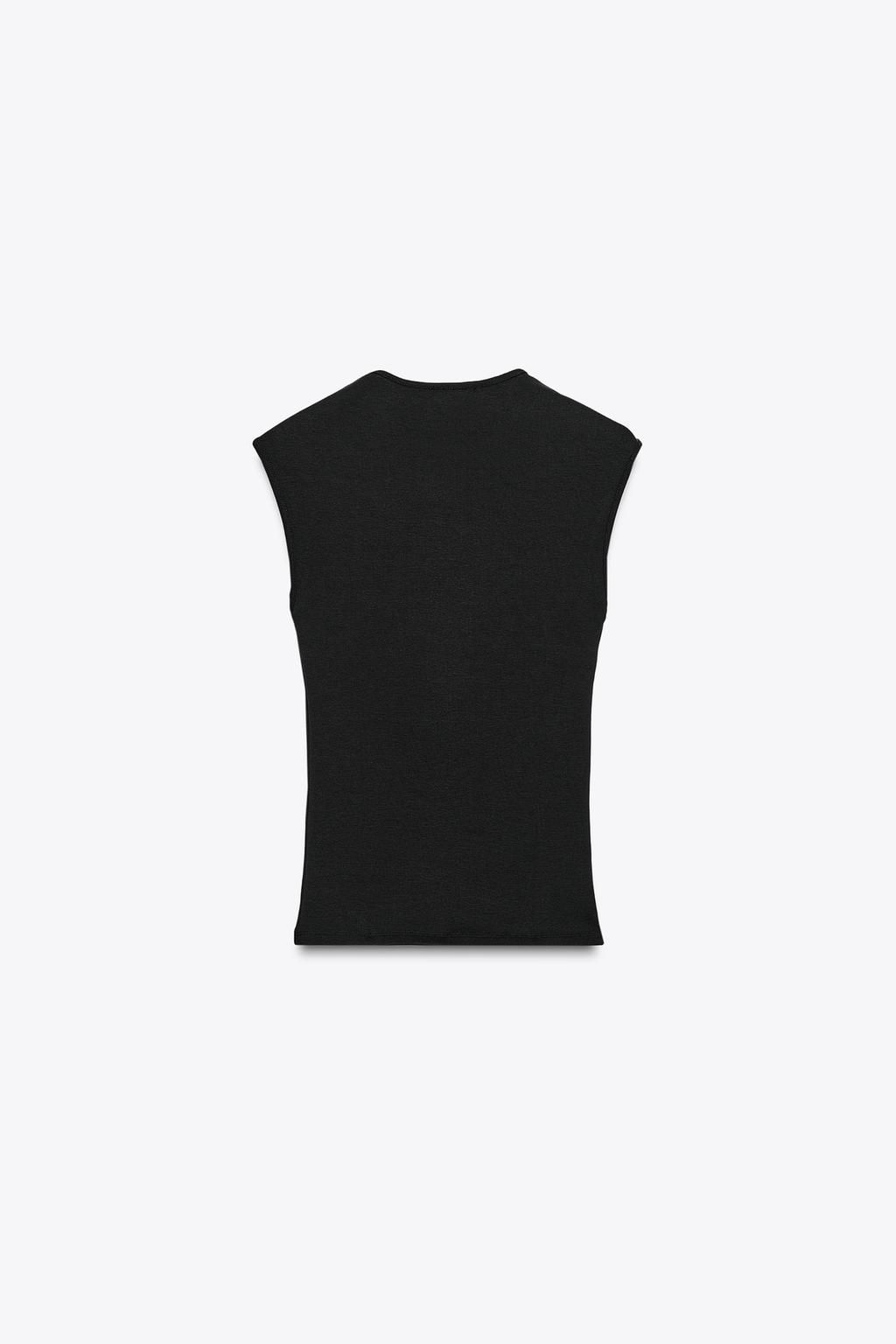 STRETCH RIB T-SHIRT - Zara фото 11