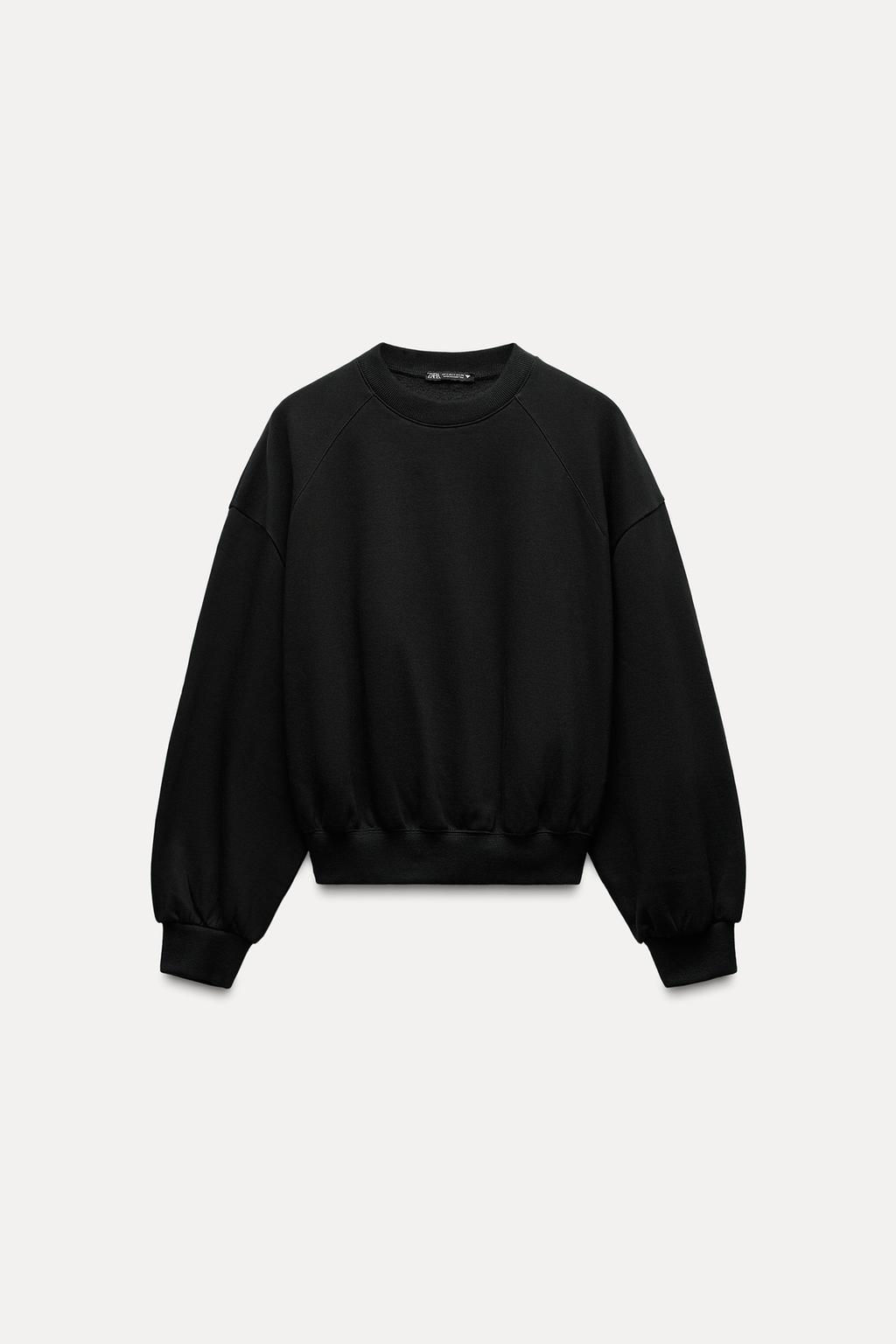 BASIC PLUSH SWEATSHIRT - Zara фото 38