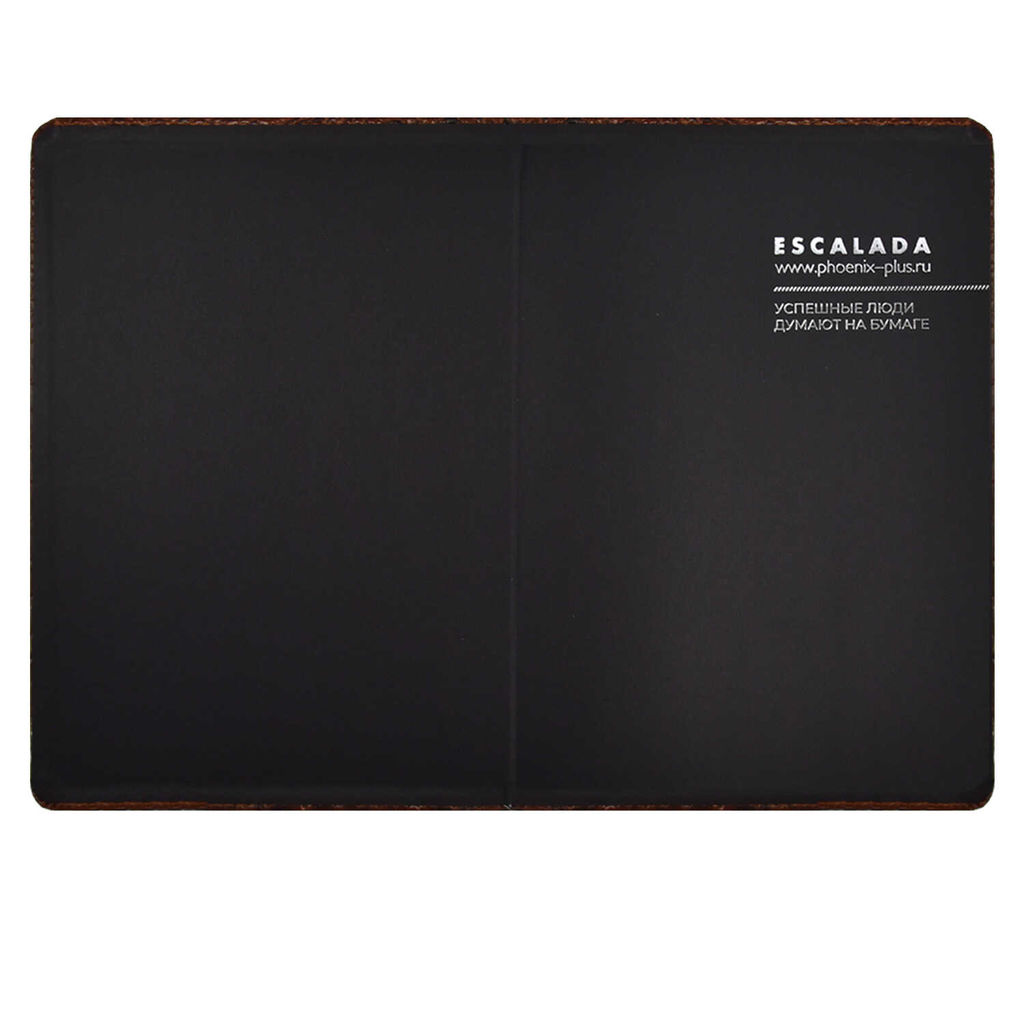 Ежедневник недатированный ESCALADA, А5+, 160 л., арт. 67178/ 10 АЛЛИГАТОР КОРИЧНЕВЫЙ