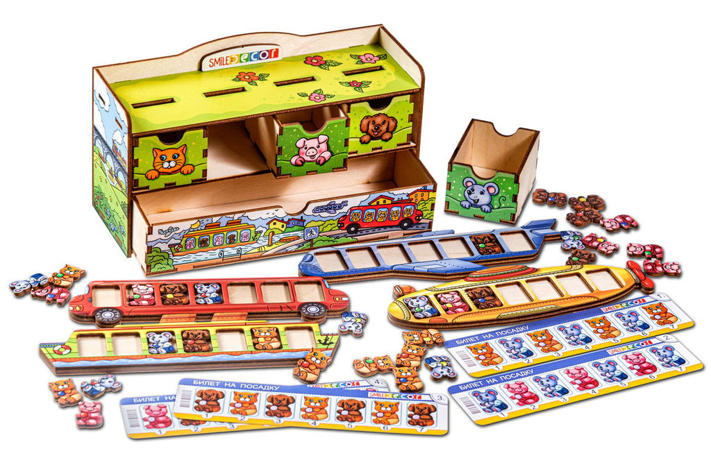 Дидактическая игра Волшебный комодик Транспорт - Smiledecor фото 3