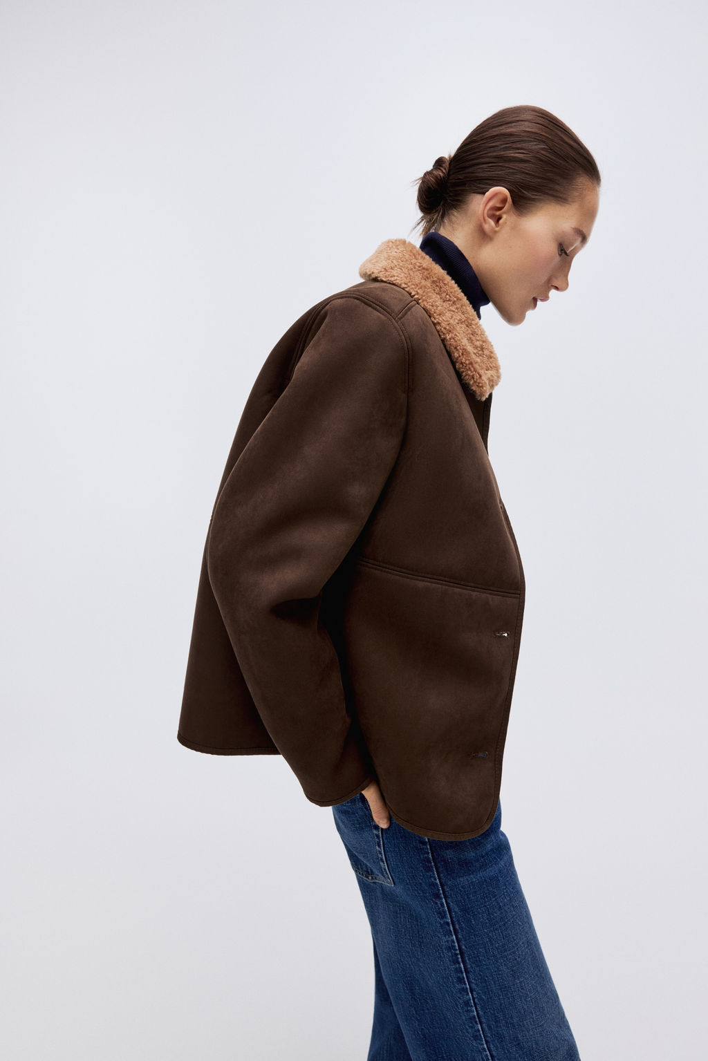 Chaqueta con cuello de borreguito - H&m фото 4