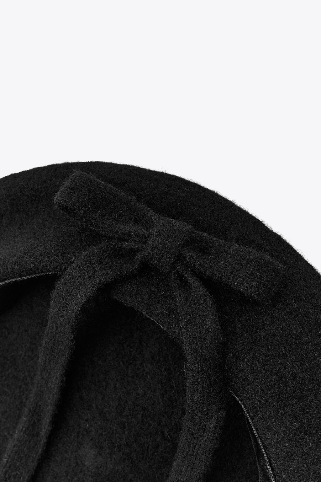 100% WOOL BERET WITH BOW - Zara фото 4
