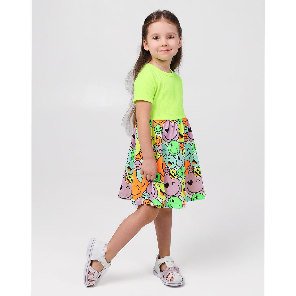 Платье кашкорсе неон, кулирка 1974900101