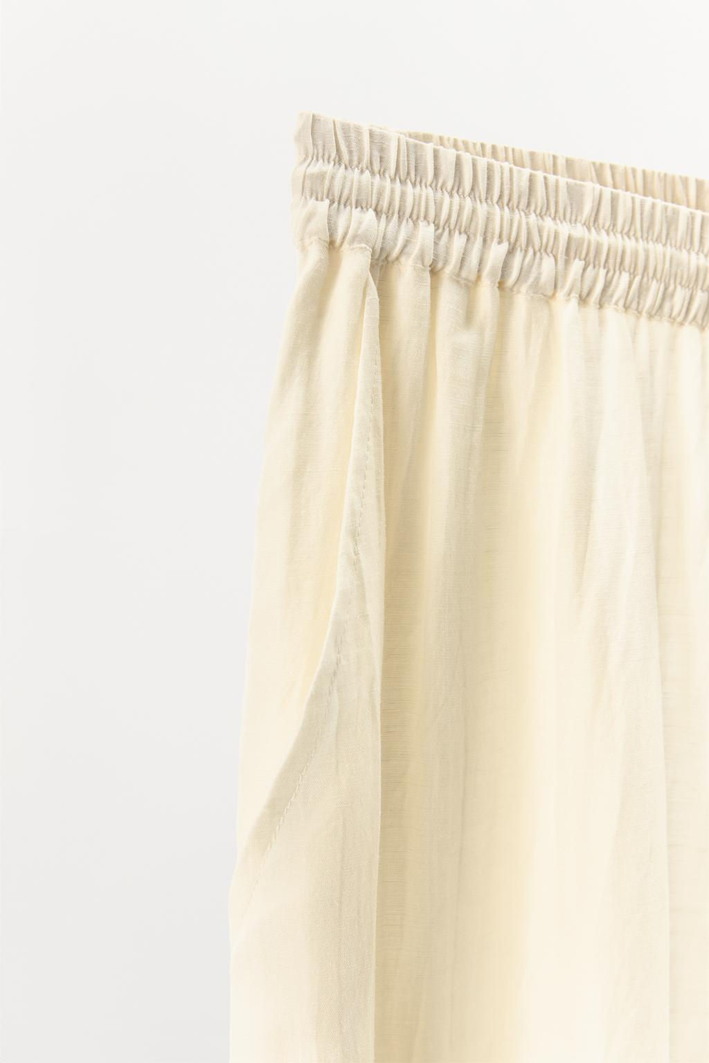 TROUSERS WITH LACE TRIM, BEADING AND EMBROIDERY - Zara фото 7