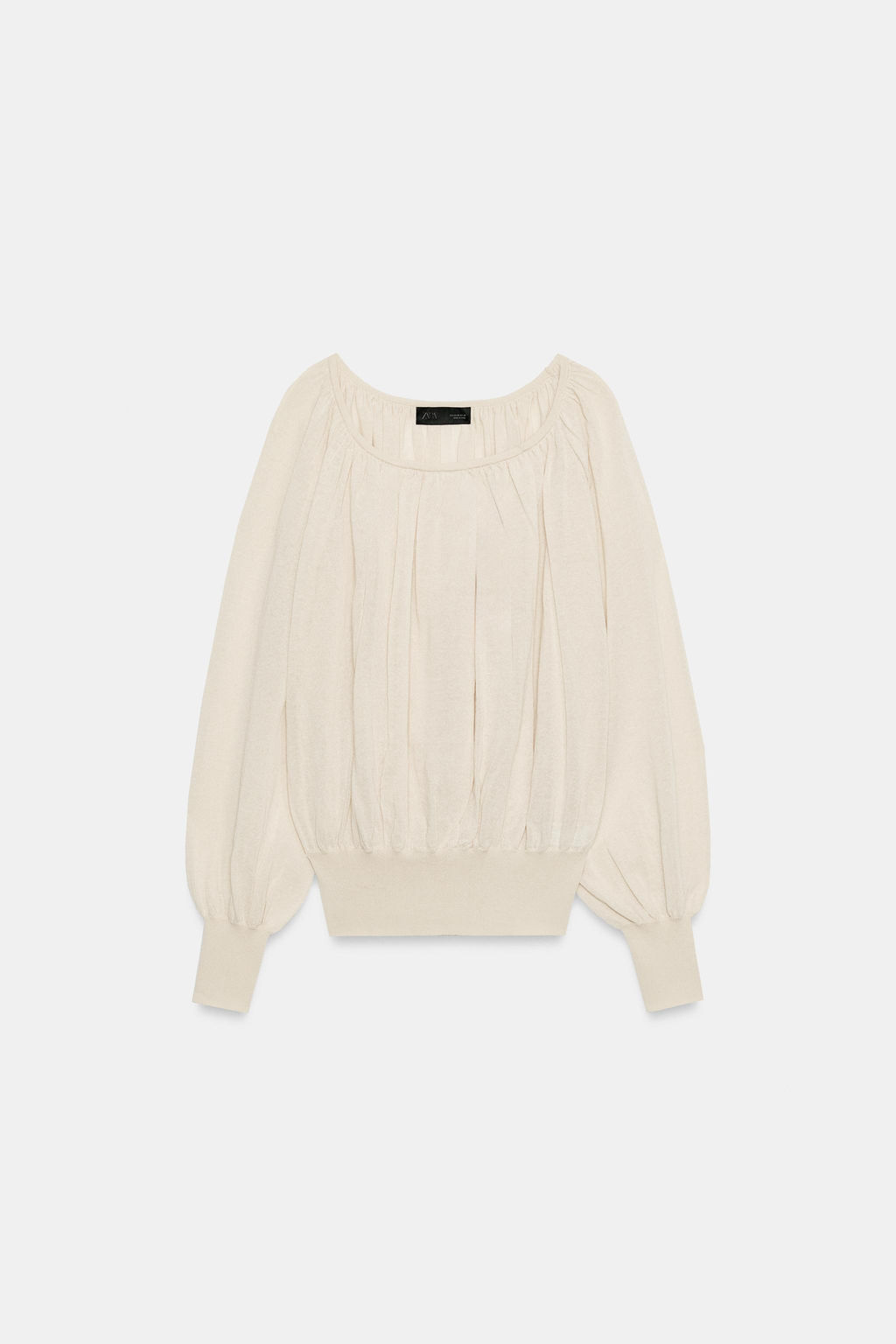 BLUSA PUNTO CUELLO BARCO / Arena - Zara фото 4