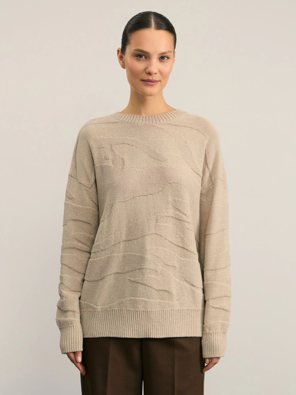 Джемпер с абстрактным рисунком / Zarina  фото 3