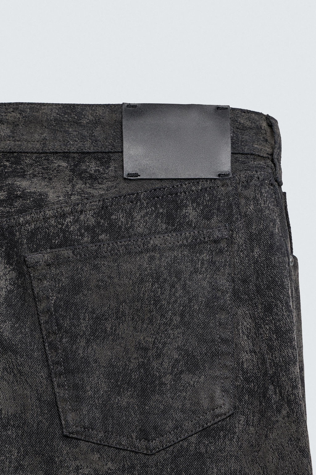 ABSTRACT JACQUARD STRAIGHT-LEG JEANS - Zara фото 10