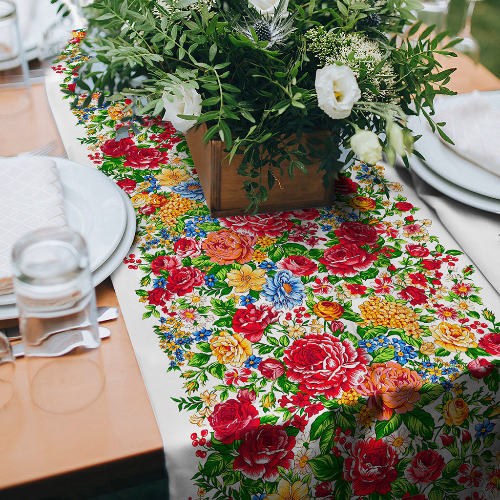 Дорожка столовая, сервировочная 50х180см Паулина, хлопок Премиум 236г/м2, упаковка классическая 28х41см, Домашняя мода (Россия)  фото 5