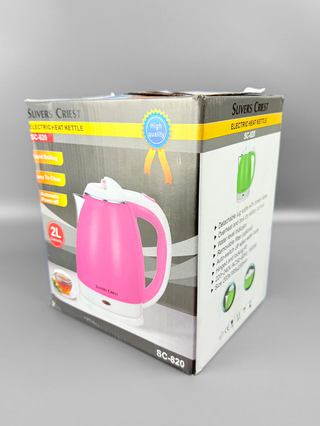 Чайник электрический, 2л, 1500вт, пластиковый корпус. SC-820 OLS-HC-18