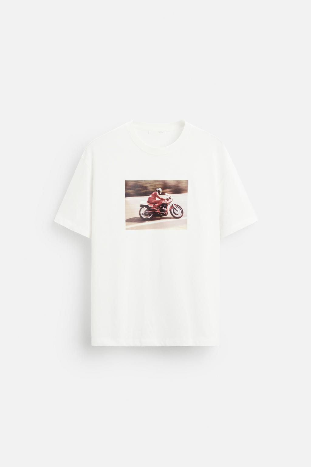 T-SHIRT WITH PHOTO PRINT - Zara фото 6