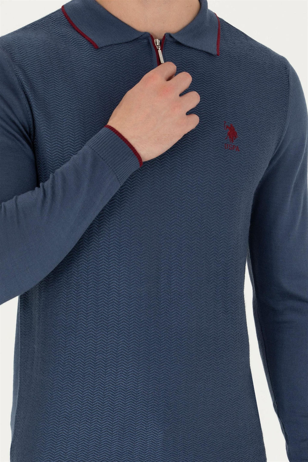 U. S. Polo Assn / Мужской свитер цвета индиго - U.s. polo assn фото 6