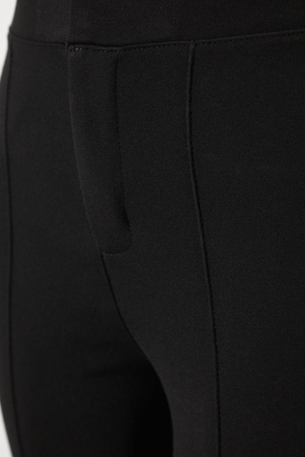 TRENDYOLMILLA Lacivert Toparlay?c? Yuksek Bel Nervurlu Beli Lastikli Slim Fit Kal?n Orme Pantolon TWOAW24PL00114  фото 8