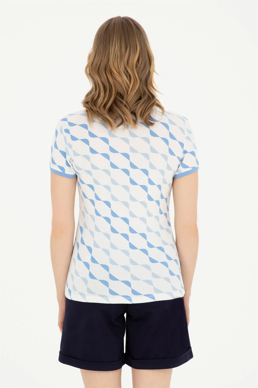 Женская темно-синяя футболка - U.s. polo assn фото 5