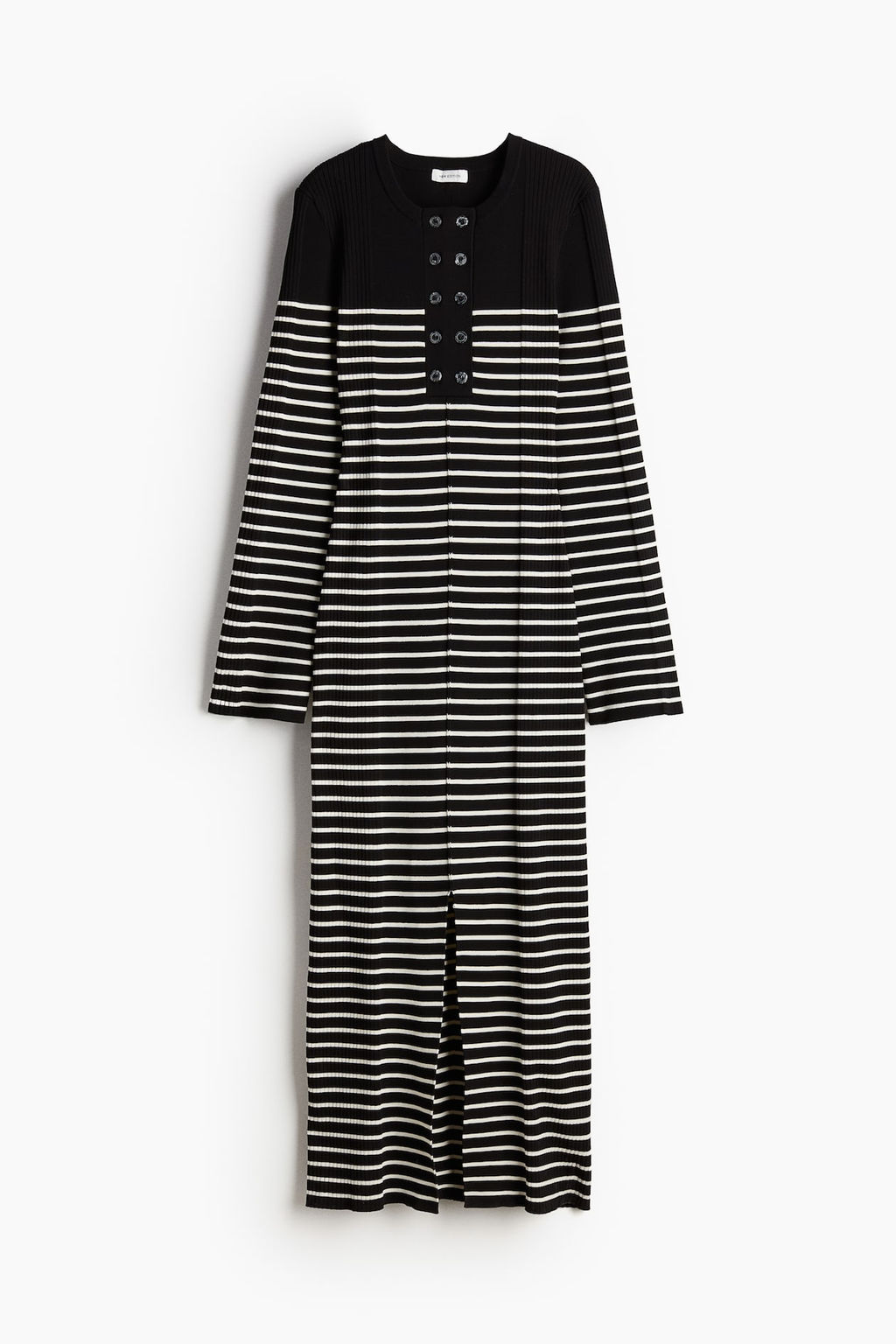 Vestido largo en punto de canale - H&m фото 6