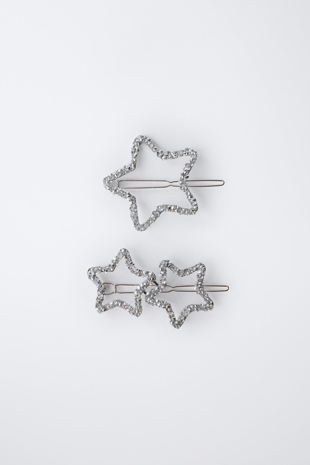 3-PACK OF GLITTER STAR HAIR CLIPS - Zara фото 4