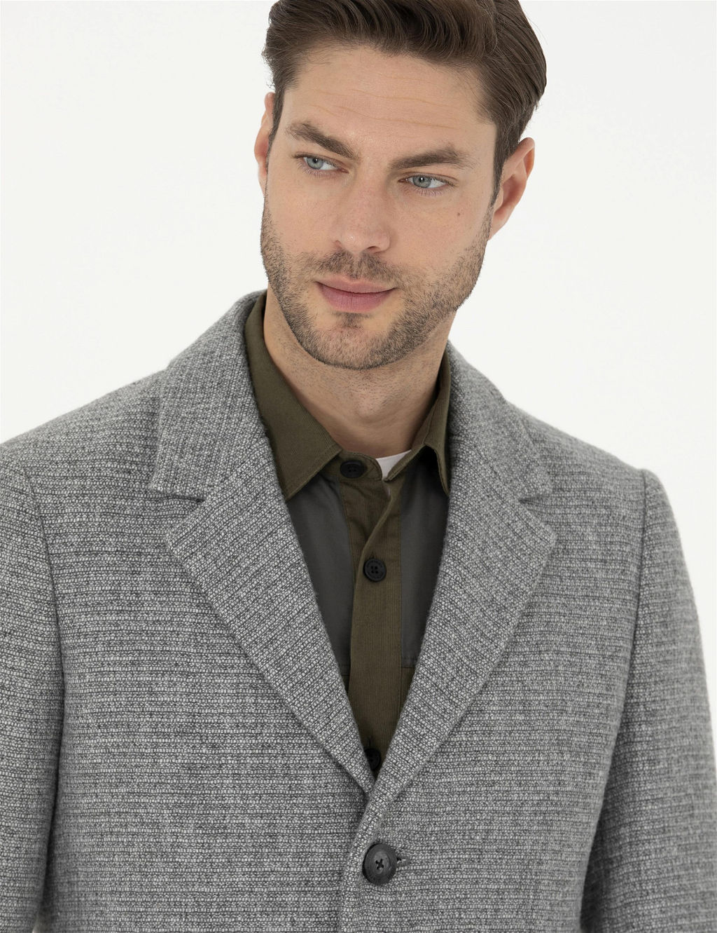 Gri Ex. Slim Fit Ka_e Kaban - Pierre cardin фото 2
