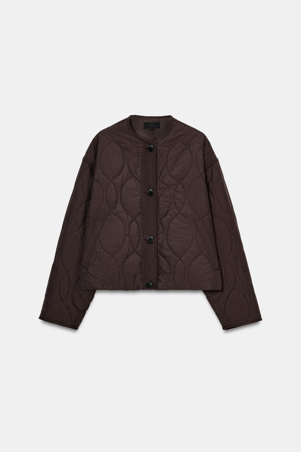 CAZADORA CORTA ACOLCHADA / Marr?n - Zara фото 7