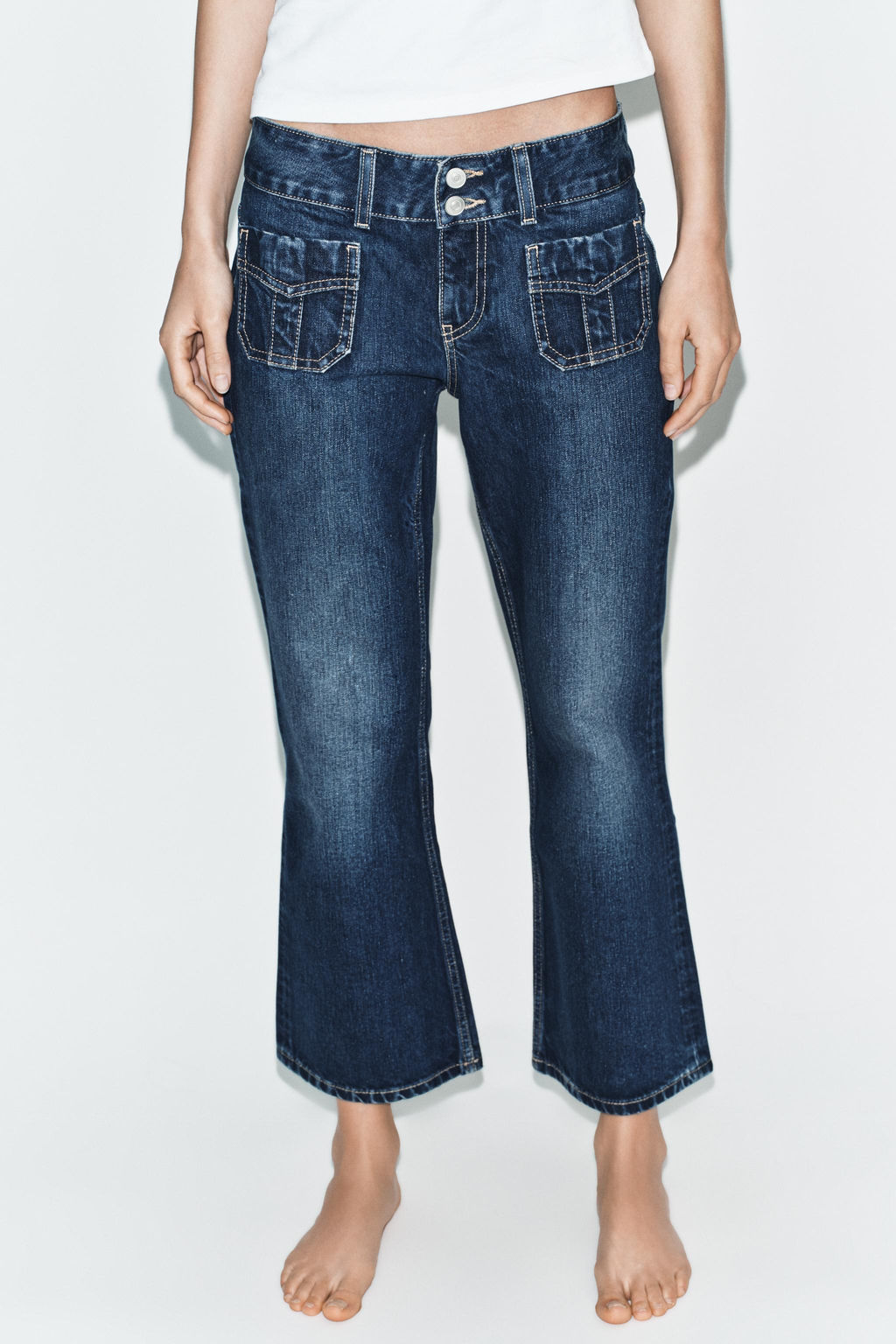 JEANS TRF TIRO BAJO BOLSILLOS / Marino - Zara фото 3