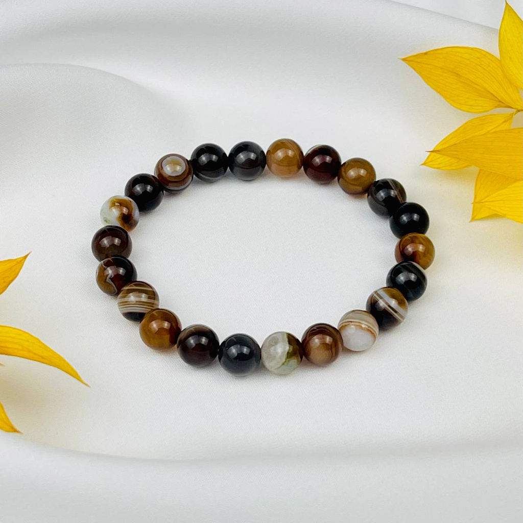 Браслет из камня Агат 17 см