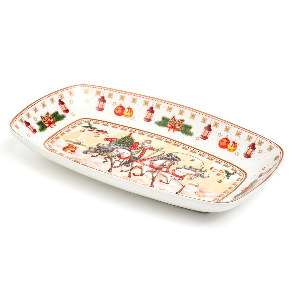 БЛЮДО LEFARD ТРОЙКА ПРЯМОУГ. 25*16*3 СМ БЕЛОЕ