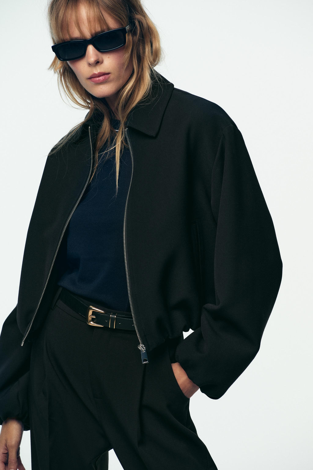 PUFFED BOMBER JACKET WITH ZIP - Zara фото 4