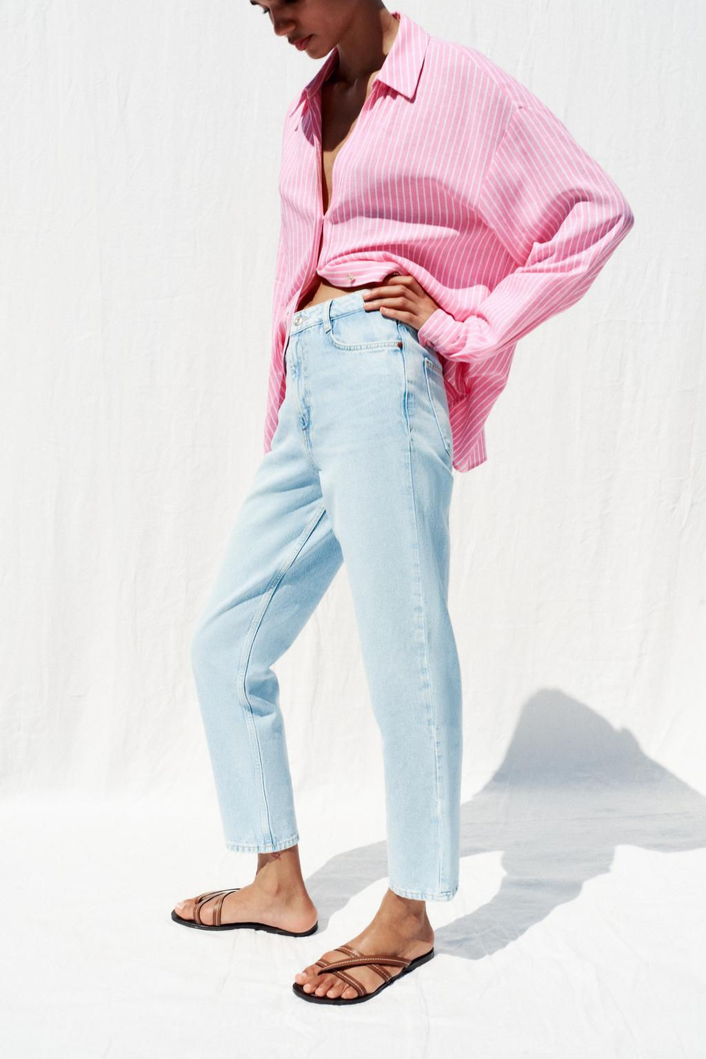 Z1975 HIGH-WAIST MOM FIT JEANS - Zara фото 4