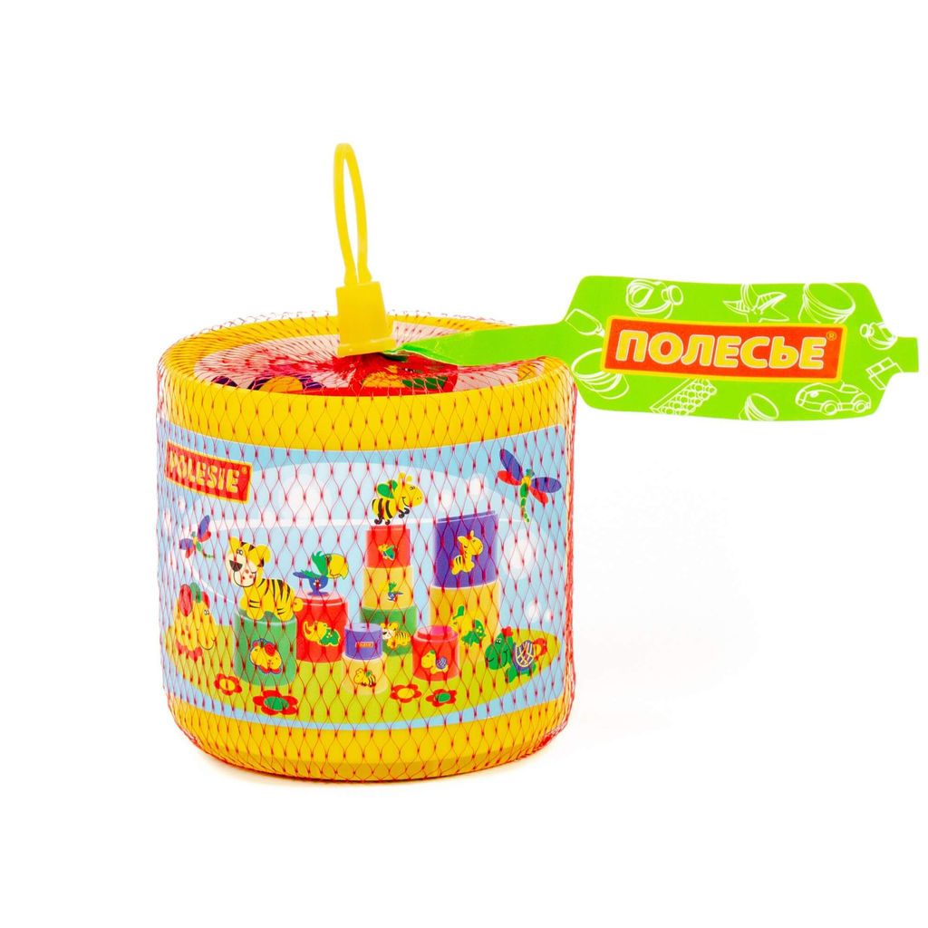 Занимательная пирамидка №3 (9 элементов) (в сеточке) - Полесье фото 6