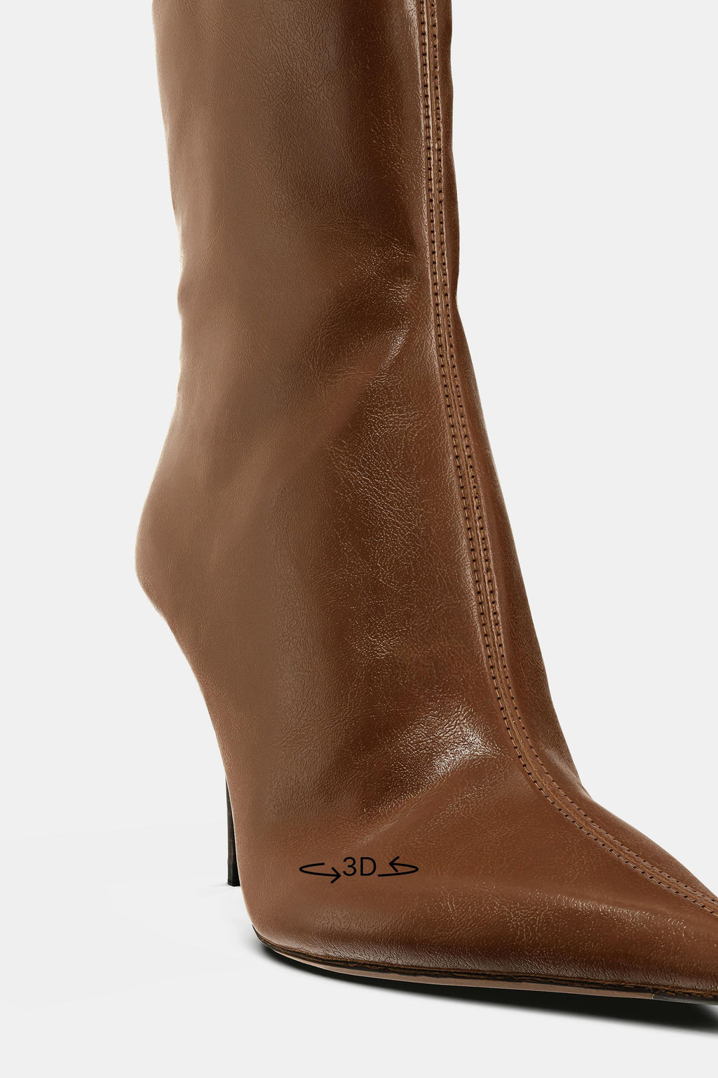 FAUX-PATENT HEELED ANKLE BOOTS